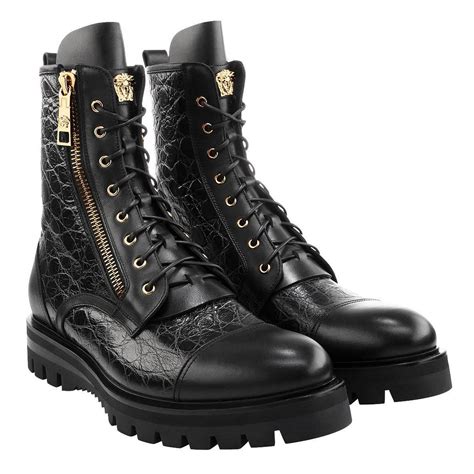 men versace couture shoes|versace men's boots.